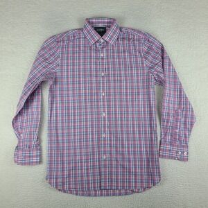 Bonobos Dress Shirt Mens 15.5 34 Blue Purple Standard Wrinkle Free Button‎ Up EC